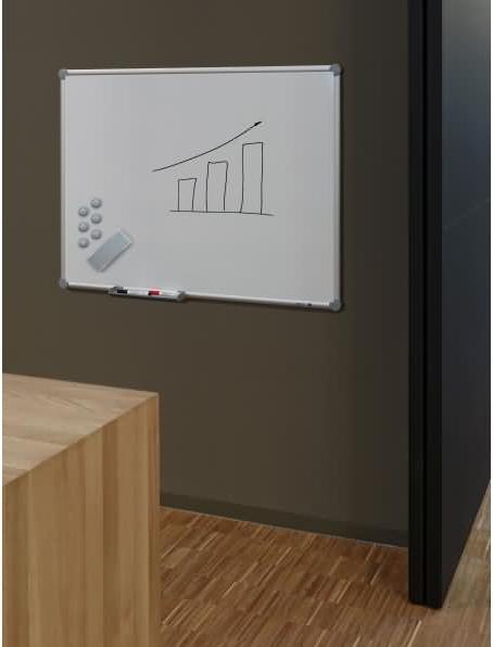 Image du produit Maul Tableau blanc 2000, (L)900 x (H)600 mm, gris (60 x 90 cm)