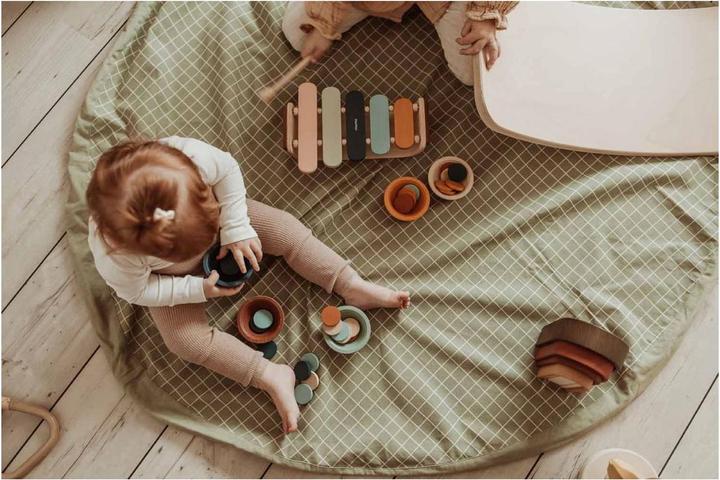 Produktbild play&go Organic Grid Storage Bag (140 x 140 cm)