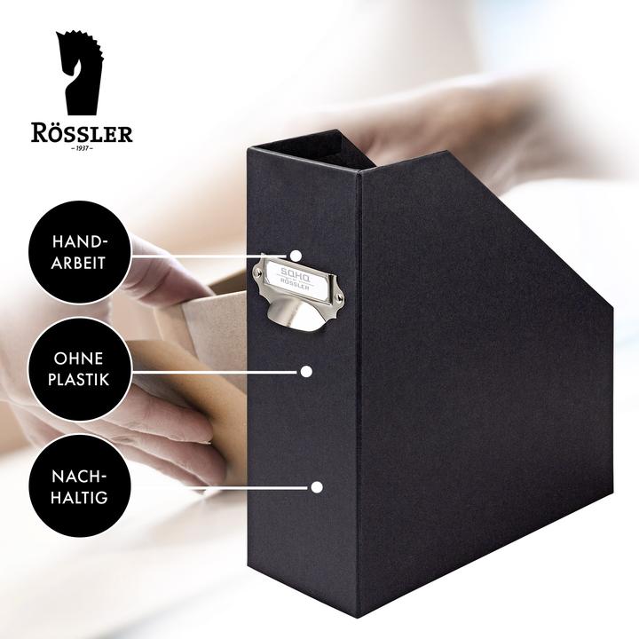 Actual product image Rössler Magazine file S.O.H.O. Black A4 Black (A4)