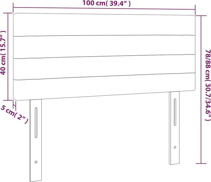 Produktbild vidaXL Kopfteil (144 x 5 x 88 cm)