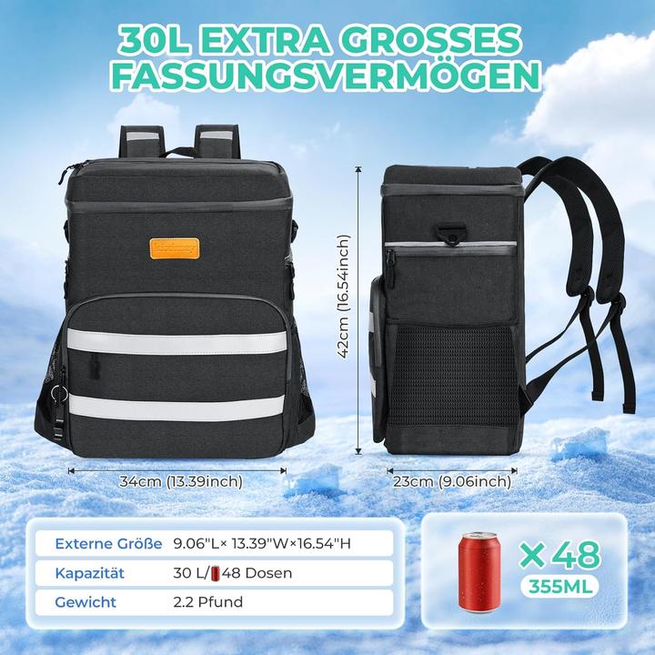 Produktbild Kiximay Faltbare Kühltasche für Picknick & Camping (30 l)