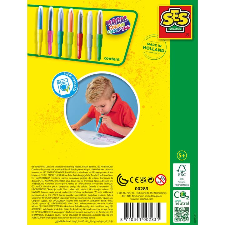 Actual product image Ses Creative Blow airbrush Pens - Magic colour change
