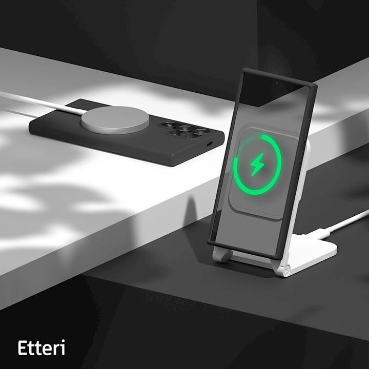 Actual product image Etteri Silicone Mag case for Samsung Galaxy S25 Ultra black (Samsung Galaxy S25 Ultra)