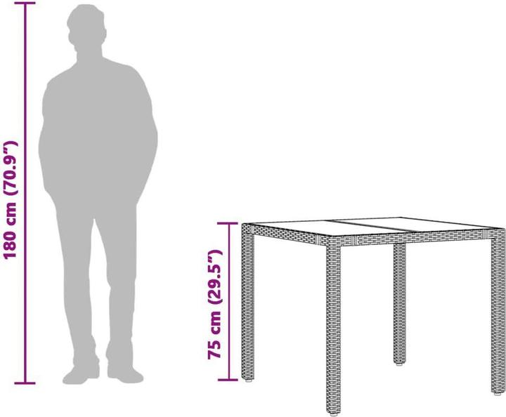 Produktbild vidaXL Gartentisch