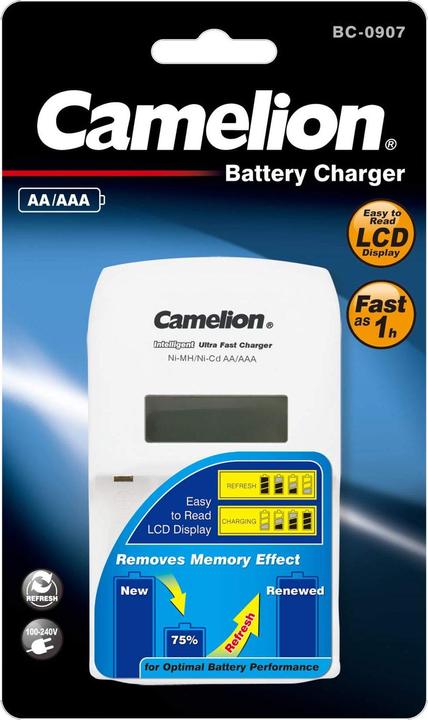 Produktbild Camelion BC-0907 (4 Stk., AA, AAA, Ladegerät inkl. Akku)