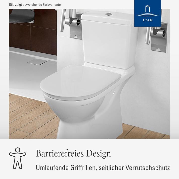 Immagine prodotto Villeroy & Boch Sedile WC ViCare ViCare, con meccanismo di chiusura morbida e sedile rimovibile AntiBac
