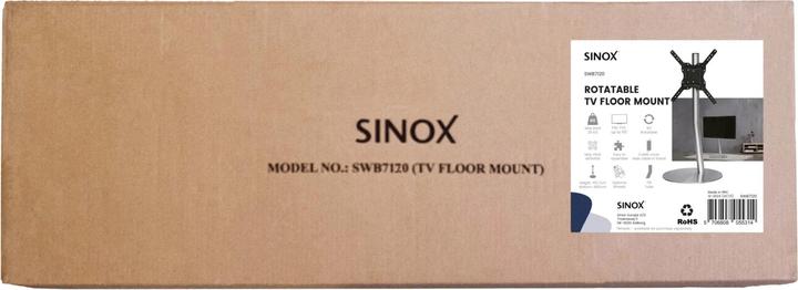 Actual product image Sinox StandView - Rotable TV Stand - 25-65" 200x200/400x400 25 kg (Ground, 65", 25 kg)