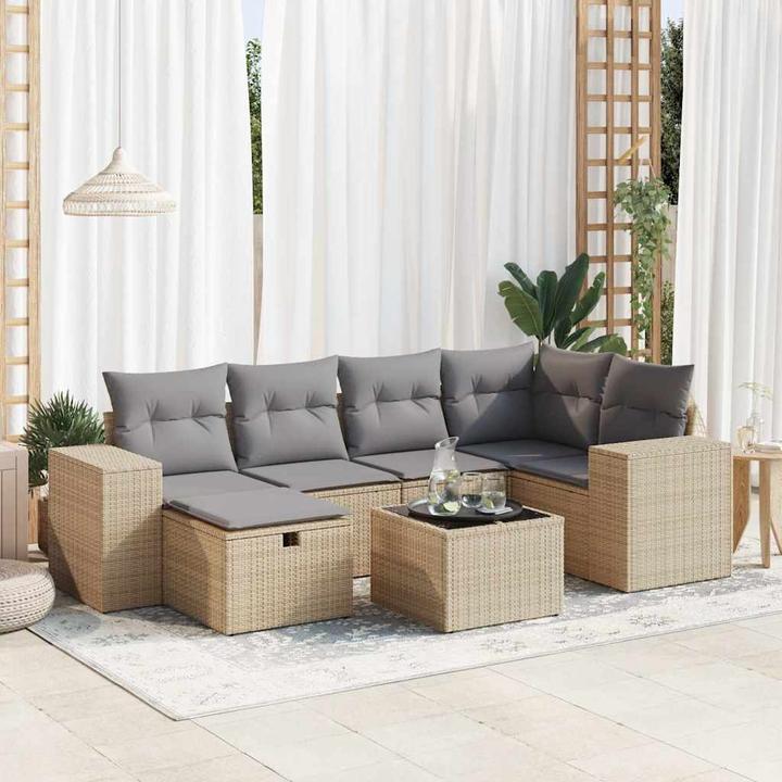 Actual product image vidaXL 10-piece garden lounge set with cushions