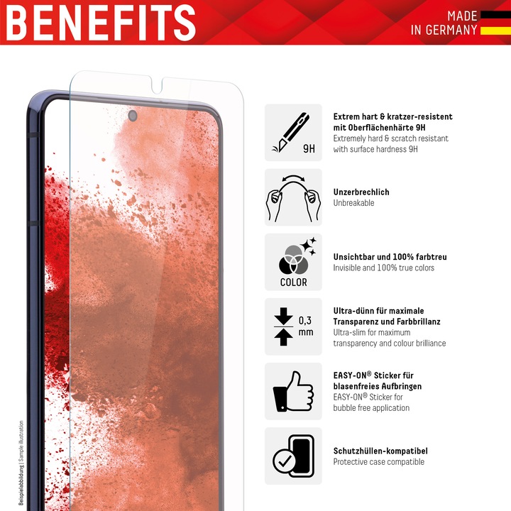 Produktbild Displex Smart Glass, Displayschutzfolie (1 Stück, Samsung Galaxy S21)
