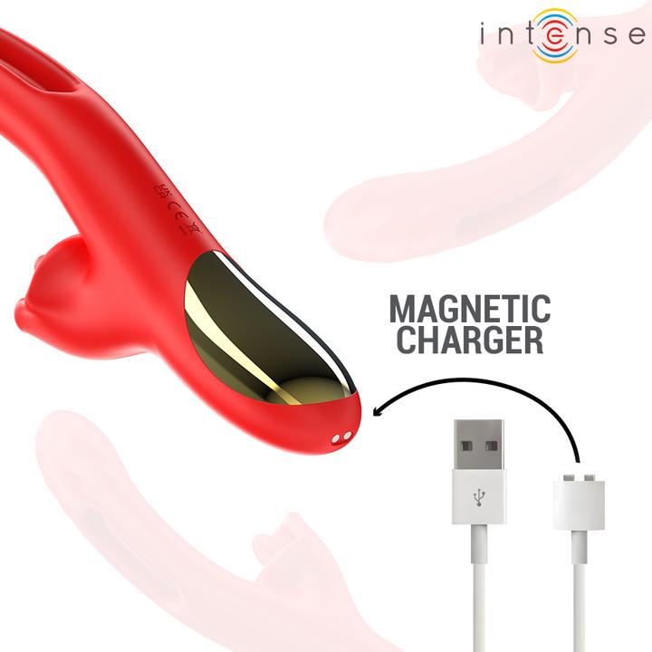 Immagine prodotto Intense - Jessica Multifunktionsvibrator Klitorisstimulation 24,8 cm Rot