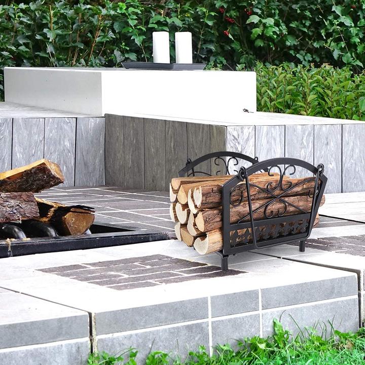 Image du produit Amagabeli Panier à bois pour cheminée, 36x32x31.5cm
