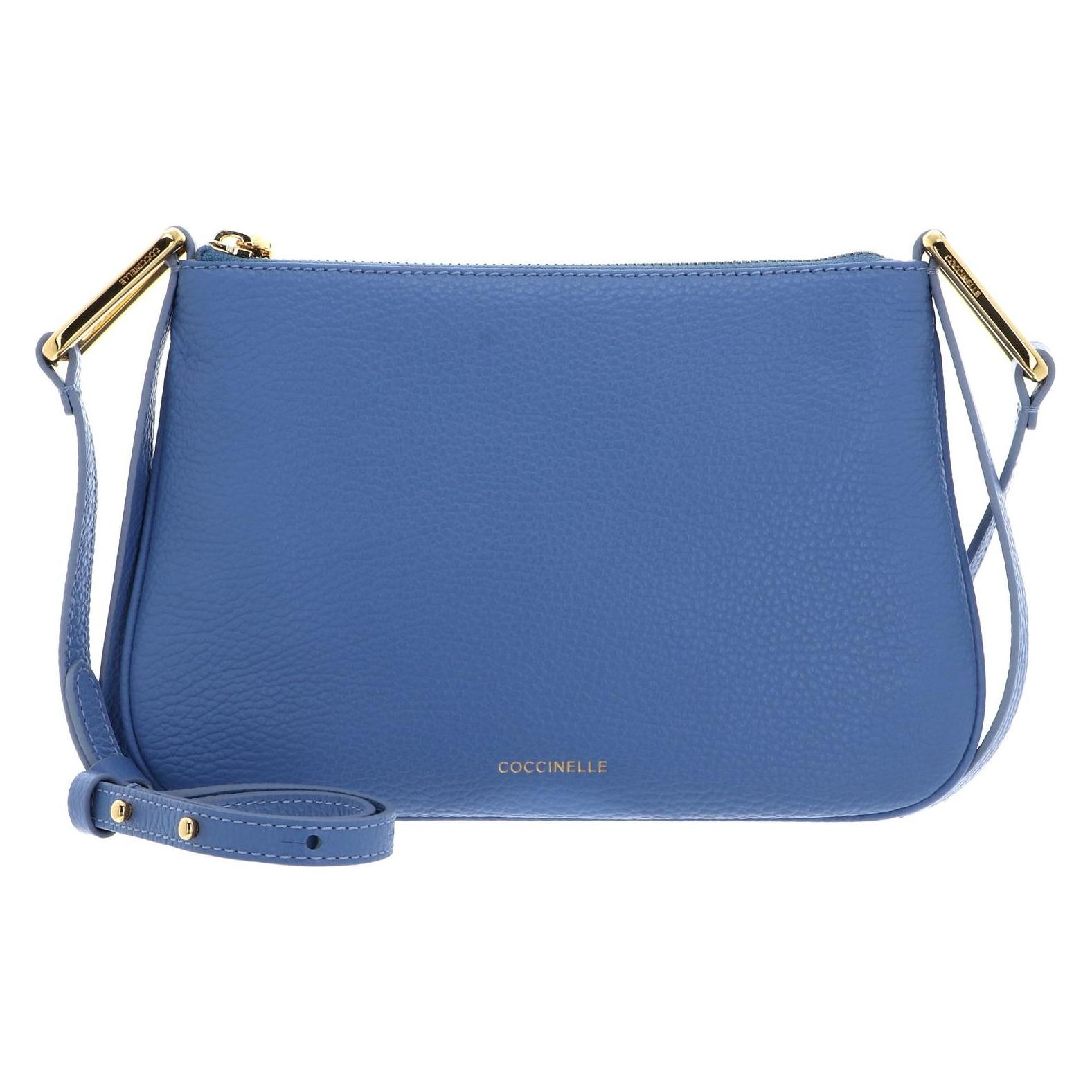 Coccinelle, Damen, Handtasche, Magie Mini Bag Grained Leather, Blau
