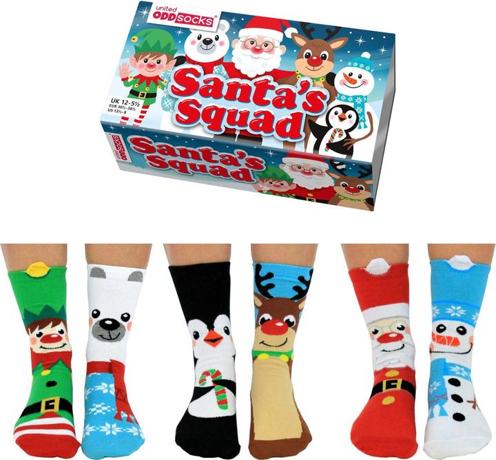 Actual product image United Oddsocks Santa Squad (pack of 3, 30 - 38)