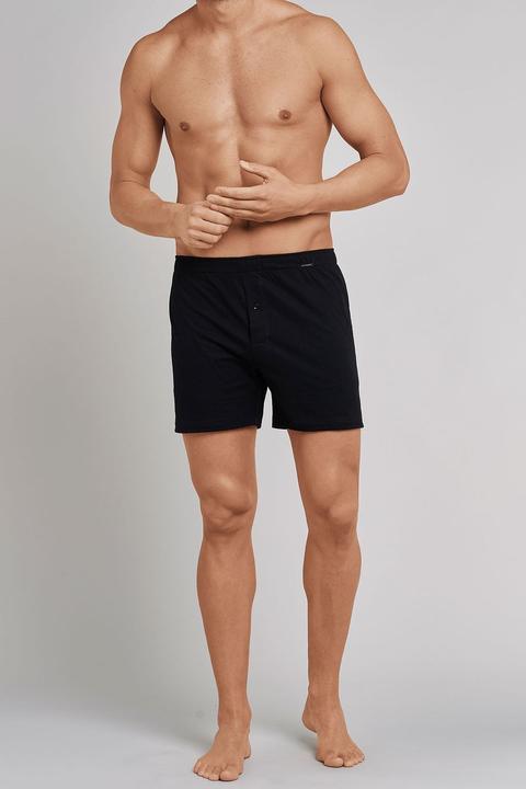 Produktbild Schiesser Herren weite Boxershorts essentials mit Eingriff Knopf Logo | 4er Pack (4er Pack)