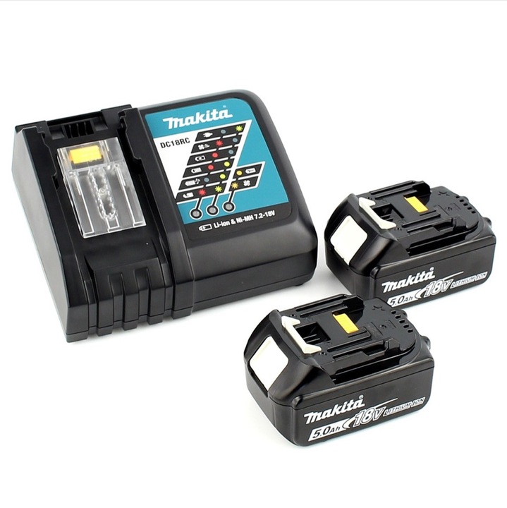 Productafbeelding Makita DPJ 180 RTJ 18 V Li-Ion accu groeffrees in Makpac + 2 x 5,0 Ah accu + lader