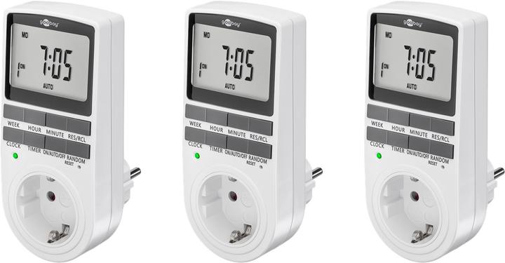 Actual product image Goobay Digital timer, set of 3 (CEE 7/4)
