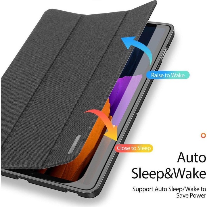 Actual product image Dux Ducis Case Domo Samsung T870 / T875 Tab S7 11 / X700 / X706 Tab S8 black (Galaxy Tab S7, Galaxy Tab S8)