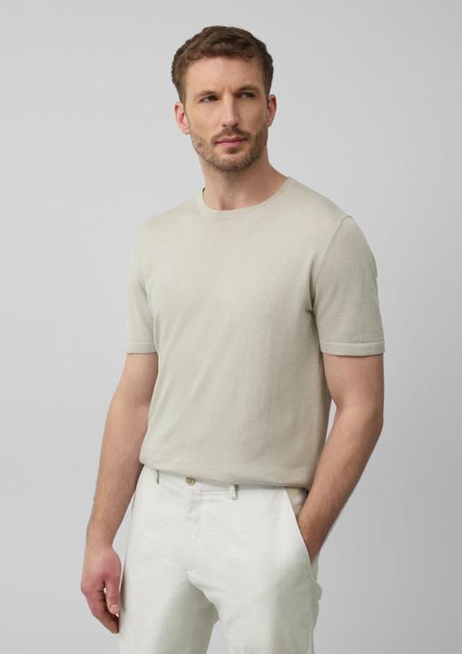 Produktbild s.Oliver Strickpullover Gestricktes T-Shirt aus Baumwoll-Seidenmix (S)