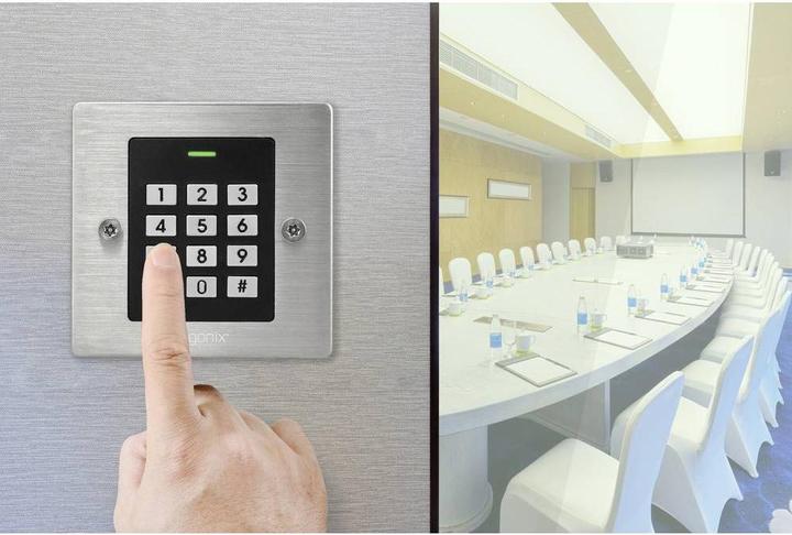 Actual product image Sygonix SY-6097866 Code keypad with RFID flush-mounted 12 V/DC, 18 V/DC IP66 (Electronic numerical code, Key card)