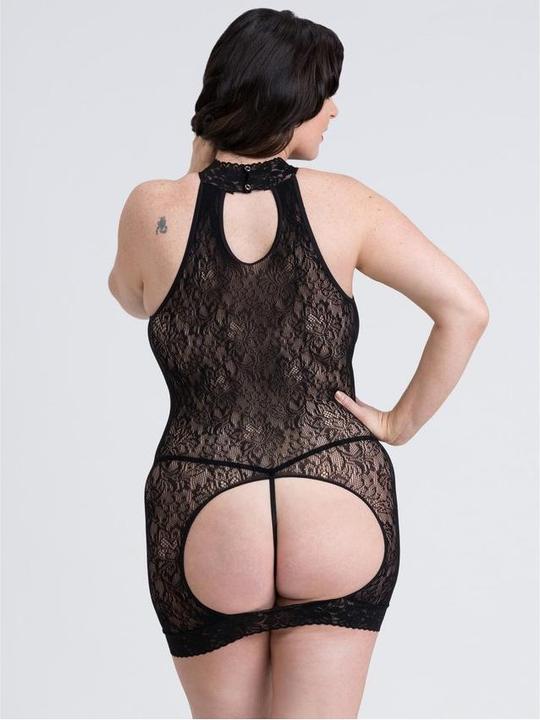 Actual product image Fifty Shades of Grey Captivate Plus Size Mini Dress One Size Queen - Black (XL)