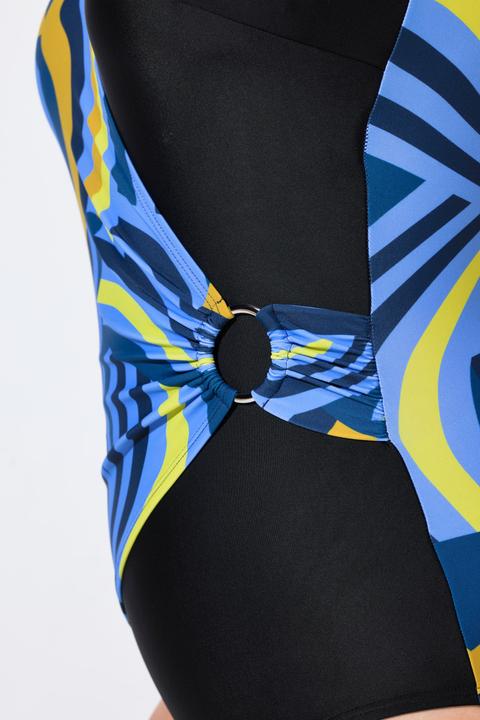 Produktbild Ulla Popken Badeanzug, Wickeloptik, Softcups, Zierring, recycelt (60)