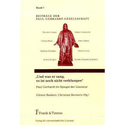 Thumbnail - Und was er sang, es ist noch nicht verklungen, Fachbücher von Günter Balders, Christian Bunners
