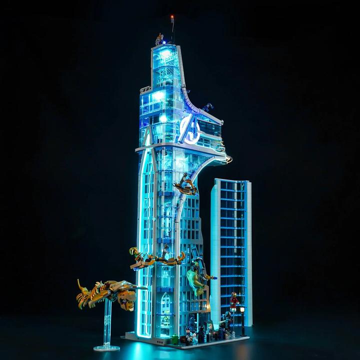 Image du produit BrickBling LED Licht Set für LEGO Avengers Tower (76269) inkl. Fernbedienung