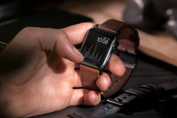 Image du produit Nomad Sangle de connexion moderne (44 mm, Acier inoxydable, Cuir)