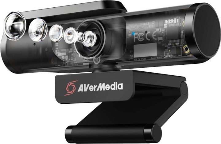 Actual product image AVerMedia PW513 Webcam 8 MP 3840 x 2160 pixels USB-C Black (8 Mpx)