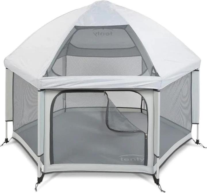 Actual product image Tenty Mobile playpen set incl. mattress & sun canopy (150 cm, 150 cm)