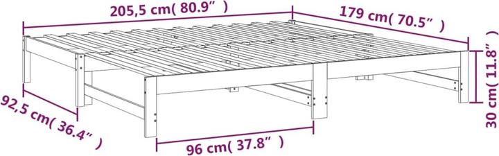 Produktbild vidaXL Tagesbett (90 x 200 cm)