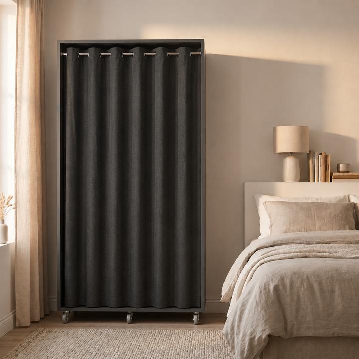 Produktbild VCM Kleiderschrank auf Rollen 100 cm Ostila (101 x 51 x 175 cm)