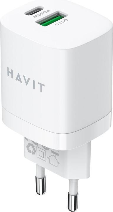 Actual product image Havit USB-A+USB-C Ladegerät UC30 EU (30 W)