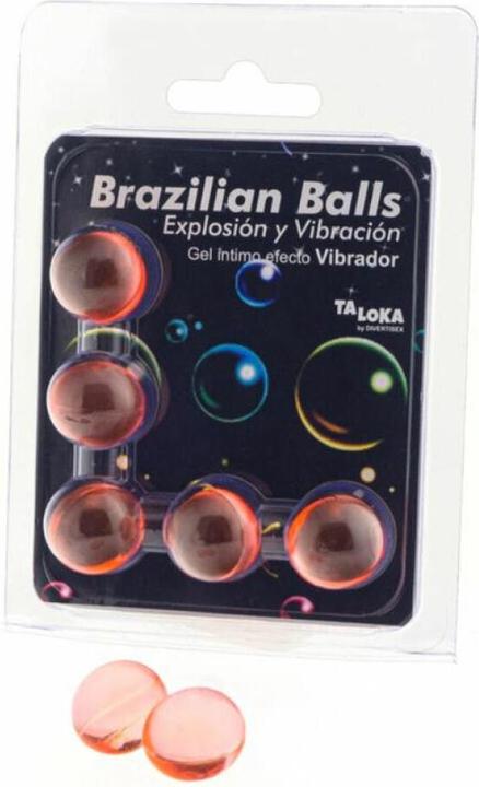 Actual product image Taloka 5 Brazilian Balls Vibrating Effect Exciting Gel
