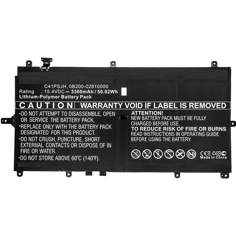 CoreParts Laptop Battery for Asus (3300 mAh), Notebook Akku, Schwarz