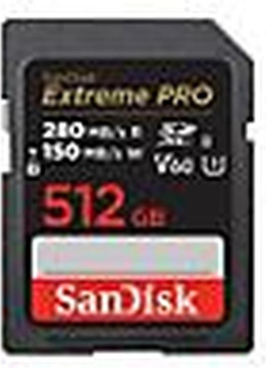 Produktbild SANDISK Extreme PRO UHS-II V60 (512 GB, SDXC, U3, UHS-II)