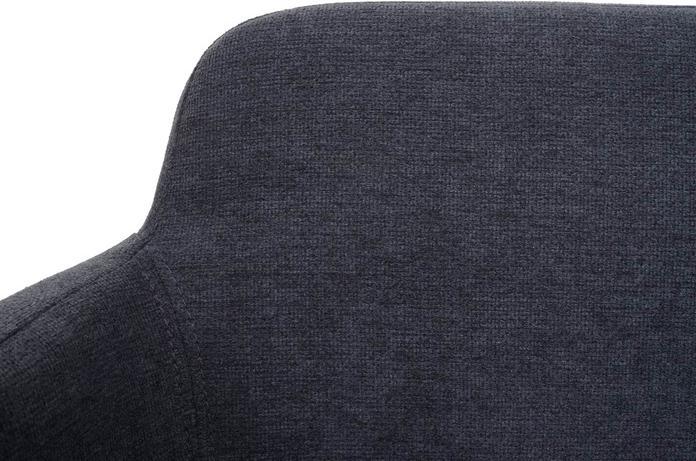 Produktbild Mendler 6er-Set Esszimmerstuhl HWC-L13, mit Armlehne, Stoff/Textil Metall - anthrazit