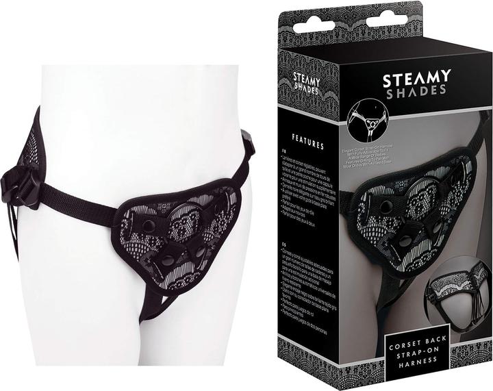 Steamy Shades Corset Back Strap On Harness
