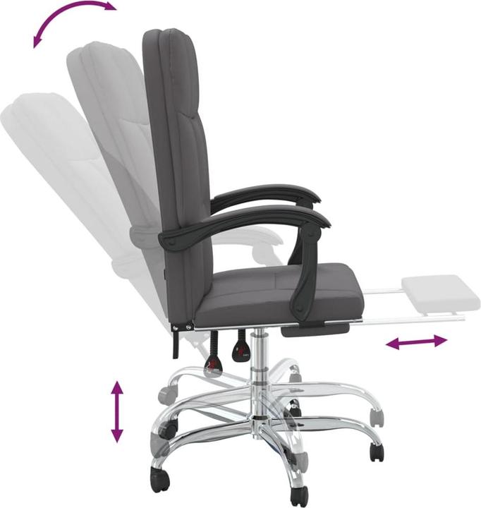 Actual product image vidaXL Bürostuhl mit Liegefunktion (44.50 - 54 cm)