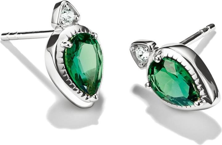 Immagine prodotto Thomas Sabo Ohrstecker Tropfen Smaragdgrün Elyndra Silber (Argento 925)