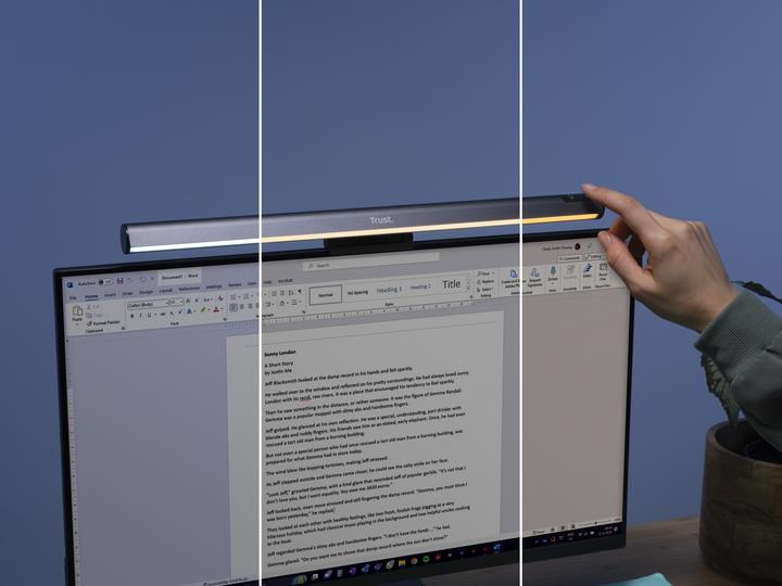 Image du produit Trust Barre d'éclairage pour écran LED Shyne - Noir