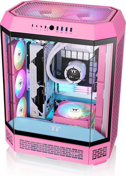Image du produit Thermaltake TT CT120 EX ARGB Sync PC Cooling Fan 3 Pack Pink (120 mm, 3 x)