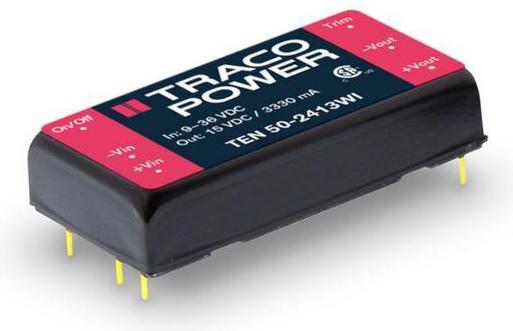 Actual product image TracoPower DC/DC converter 18... 75V 24V 2.08A 50W