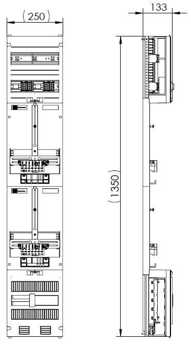 Produktbild ABN Z19620 Zählerplatz 3Pkt 2Z sperrb HS/ZSK