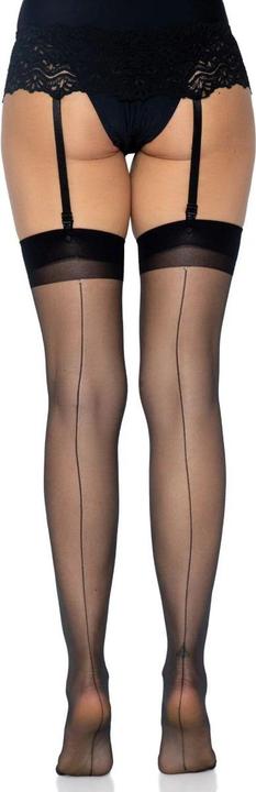 Produktbild Leg Avenue Straps-Strümpfe mit Naht (One Size)