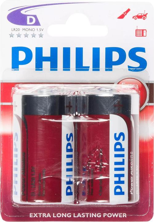 Philips Power Alkaline (2 Stk., D)
