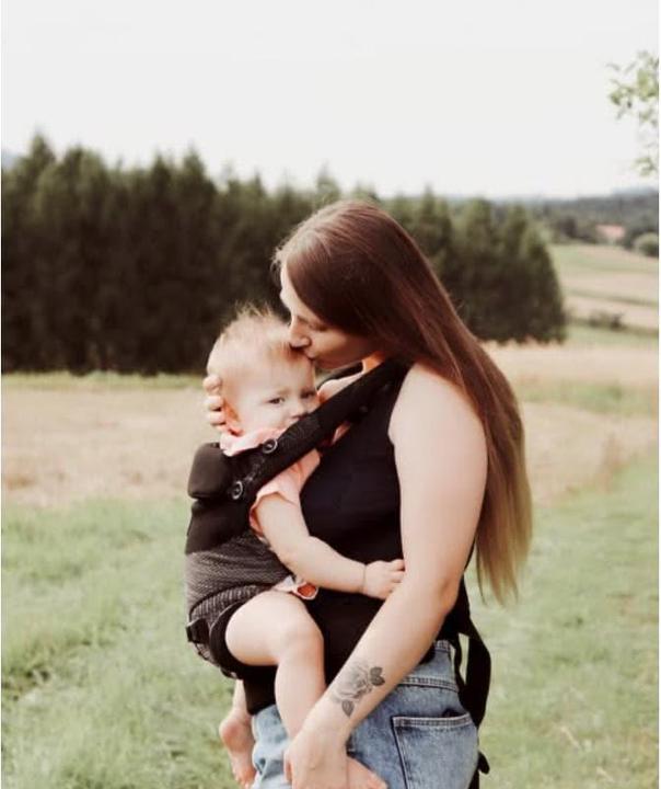 Productafbeelding Dooky Terra Nova stretch gebreide draagzak zwart