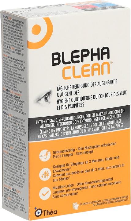 Produktbild Théa Blephaclean (20 Einzeln verpackte, Sterile Reinigunstücher)