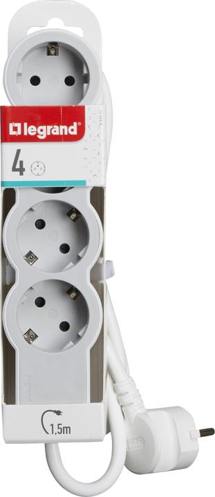 Produktbild Legrand Flache Steckdosenleiste, 4-fach Steckdose (4 x, CEE 7/3, CEE, 1.50 m)