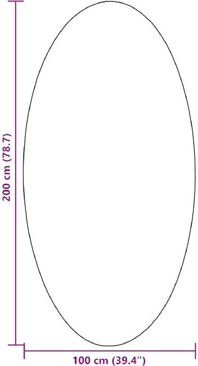 Produktbild vidaXL Polyester Teppich (200 x 100 cm)